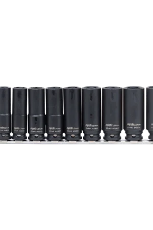 SP Tools 3/8" Drive Impact Socket Rail Set - Deep - Metric Only - 6pt - 10pc Grab Now