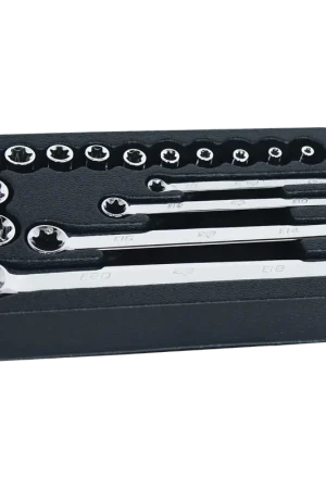 SP Tools 3/8" Drive Socket & Spanner Set - E-Torx - 16pc Final Sale