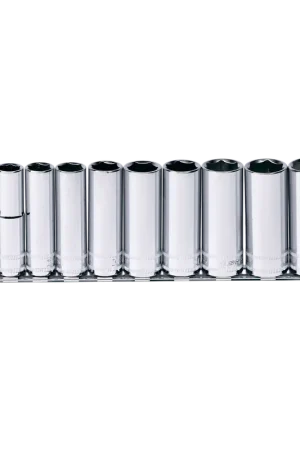 No Minimum Order SP Tools 3/8" Drive Socket Rail Set - Deep - Metric Only - 6pt - 10pc