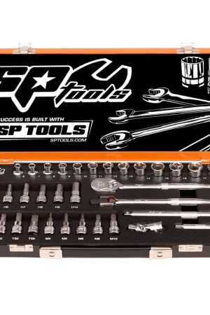 Best Seller SP Tools 3/8" Drive Socket Set - 6pt Metric, Inhex, Torx, Spline - 39pc