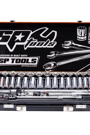 SP Tools 3/8" Drive Socket Set - Metric/SAE - 6 & 12pt - 51pc Fast Shipping