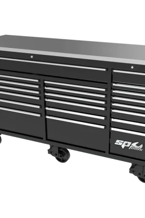 SP Tools 73" USA Sumo Series Roller Cabinet - 21 Drawer - Black/Chrome Discount