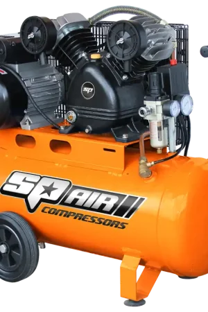 Express Delivery SP Tools Air Compressor - V-Twin Cast Iron Portable - 3hp - 15Amp - 60L Tank