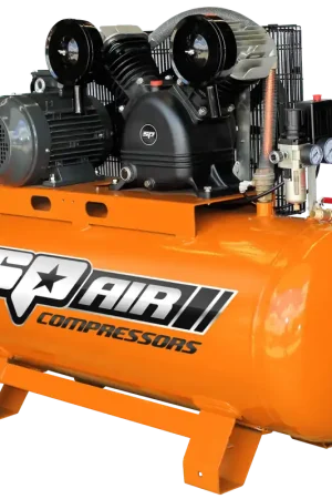 Buy Today SP Tools Air Compressor - V-Twin Cast Iron Stationary - 5.5hp - 3 Phase - 200L Tank