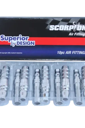 SP Tools Air Fittings - 1/2" Barbed Hose Tail Plug - Nitto Style - Hi Flow Series - Box of 10 Big Sale