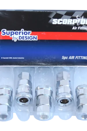 Last Chance SP Tools Air Fittings - 1/4" Female Thread Coupler - Nitto Style - Hi Flow Series - Box of 5