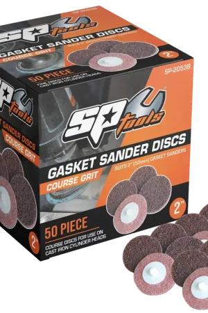 SP Tools Air Gasket Sander Discs - Bulk Pack - Pack of 50 - Course - Cast Iron Cylinder Heads While Supplies Last