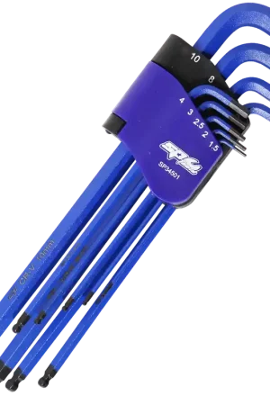 Top Pick SP Tools Ball Drive Hex Key Set - Metric - Colour Coded - 9pc
