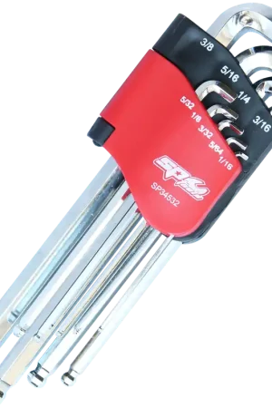 SP Tools Ball Drive Hex Key Set - SAE - Stubby - Colour Coded 9pc One Day Deal