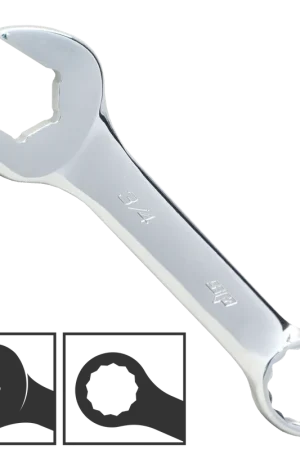 SP Tools Combination ROE Quad Drive Spanner - Stubby - SAE - 15° Offset - Individual, Size: 5/16" Brand New