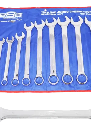 SP Tools Combination ROE Spanner Set - 888 Series - 15° Offset - Jumbo - SAE - 10pc Exclusive Offer