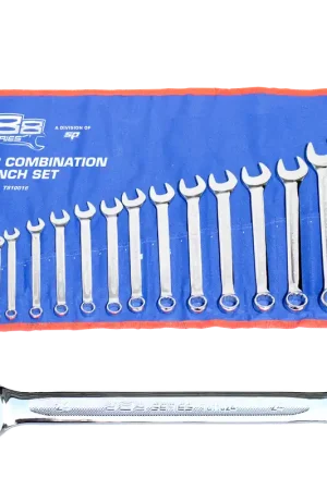 Grab Now SP Tools Combination ROE Spanner Set - 888 Series - 15° Offset - Metric - 16pc