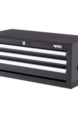 Get Yours SP Tools Custom Series Intermediate Tool Box - Standard Depth - 3 Drawer - Black/Chrome