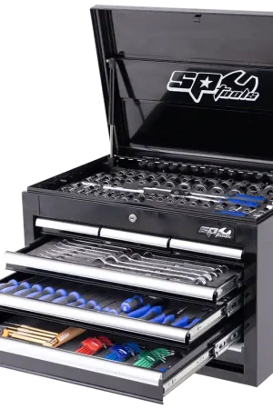 SP Tools Custom Series Tool Kit - 218pc - Metric & SAE - Black/Chrome Hot Deal