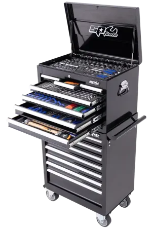 SP Tools Custom Series Tool Kit - 244pc - Metric & SAE - Black/Chrome Exclusive Offer