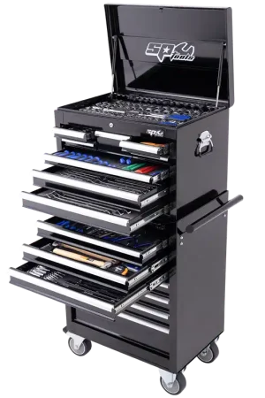 Same Day Shipping SP Tools Custom Series Tool Kit Combo - 370pc - Metric & SAE - Black/Chrome