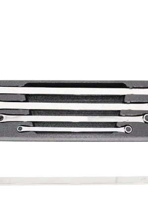 Free Shipping SP Tools Double Box Ring Spanner Set - 0° Offset - Extra Long - SAE - 4pc