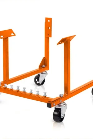 Proflow Engine Dolly Steel Orange Powder Coat Wheels Included For Chevrolet V8 LT1 Engine's Top Pick