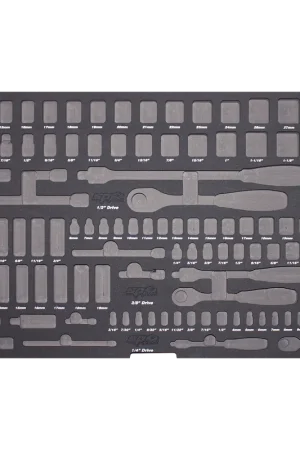 SP Tools EVA Foam Tray - Suits Sockets & Accessories - Metric & SAE - 122pc Top Pick