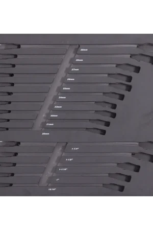 SP Tools EVA Foam Tray - Suits Spanners - Metric & SAE - 15pc Latest