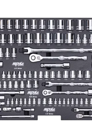 Next Day Delivery SP Tools EVA Foam Tray Tool Kit - Premium - Spanners - 25pc - Metric & SAE