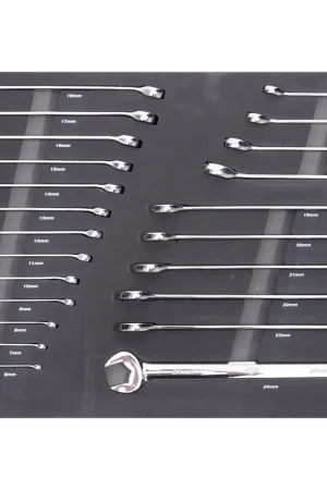 SP Tools EVA Foam Tray Tool Kit - Spanners - 23pc - Metric Only Handmade