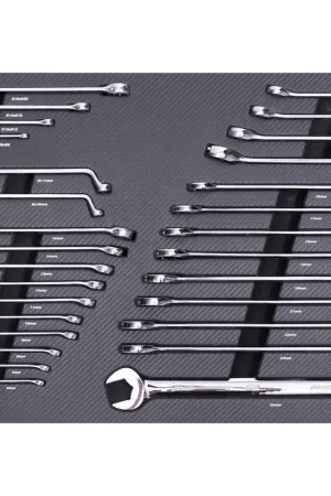SP Tools EVA Foam Tray Tool Kit - Tech Series - Spanners - 29pc - Metric Only Best Price