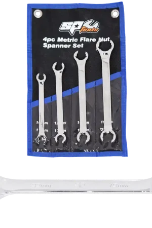 SP Tools Flare Nut Spanner Set - Metric - 4pc Viral