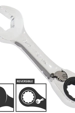 Money Back Guarantee SP Tools Gear Drive ROE Quad Drive Spanner - Stubby - SAE - 15° Offset - Individual, Size: 5/16"