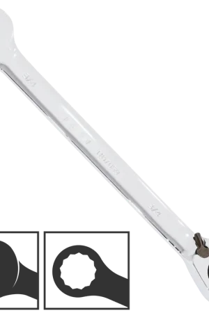 Limited Edition SP Tools Gear Drive ROE Spanner - 888 Series - SAE - 15° Offset - Individual, Size: 3/8"