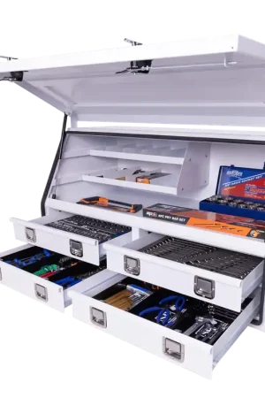 Crafted SP Tools Off Road Series Truck Box Tool Kit - 378pc - Metric/SAE - White