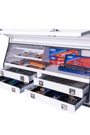 SP Tools Off Road Series Truck Box Tool Kit - 502pc - Metric/SAE - White Handmade