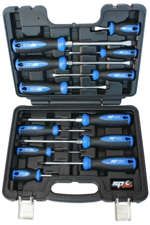 SP Tools Premium Screwdriver Set in X-Case - Heavy Duty - 12pc Fresh Stock