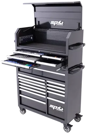 Buy Online SP Tools Sumo Series Power Hutch Tool Kit Combo - 305pc - Metric & SAE - Black/Crome