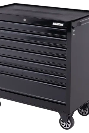 SP Tools Sumo Series Roller Cabinet - 7 Drawer - Black/ Black Drawers In Demand