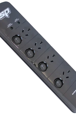 SP Tools Surge Protected Power Board - 4 Outlets & 4 USB Ports Direct From Manufacturer