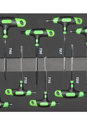 SP Tools T-Handle Key Set in EVA Foam - Torx - Colour Coded - 8pc Fast Shipping