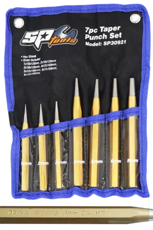 SP Tools Taper Punch Set - 7pc Low Price