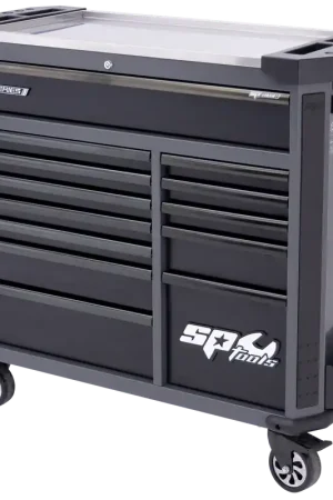 SP Tools Tech Series Roller Cabinet - 13 Drawer - Diamond Black Trending