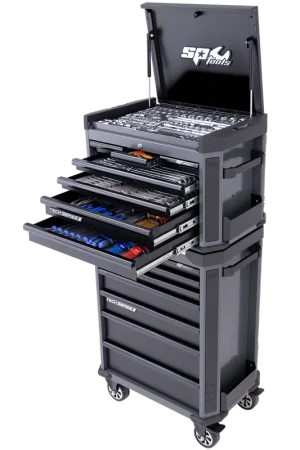 SP Tools Tech Series Tool Kit Combo - 336pc - Metric & SAE - Diamond Black Special Discount