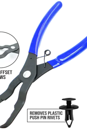 SP Tools Trim Clip Pliers - 80° Offset Jaws Worldwide Shipping