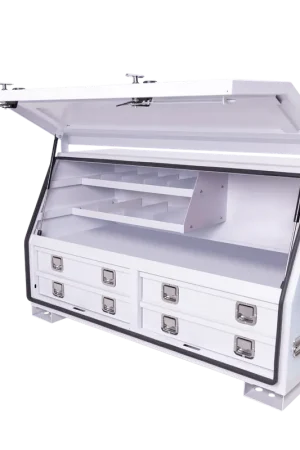 Bargain SP Tools Truck Box - Off Road Series - Heavy Duty - 4 Drawer - 1350mm wide - White