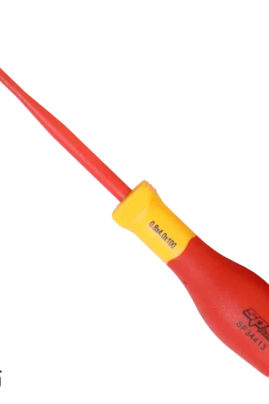 SP Tools VDE Insulated Electrical Screwdriver - Heavy Duty - Slotted - Individual, Size: 3.0 x 100mm Clearance