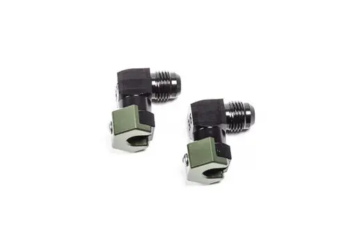 Radium Engineering 3/8" SAE Female EFI Quick Connect to 6AN Male 90 Degree Low Profile Fitting Brand New