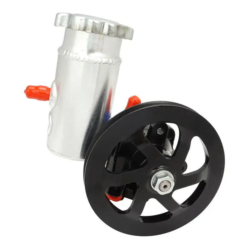 Proflow Power Steering Pump Cast Iron Power Steering Pump With Mounted Aluminium Tank 6" Aluminium V-Belt Pulley Today Only