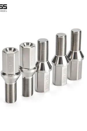 BONOSS Forged Titanium Locking Wheel Bolts for BMW 3 Series/M3 (E21/ E30/ E36/ E46/ E90/ E91/ E92/ E93) Fresh Stock