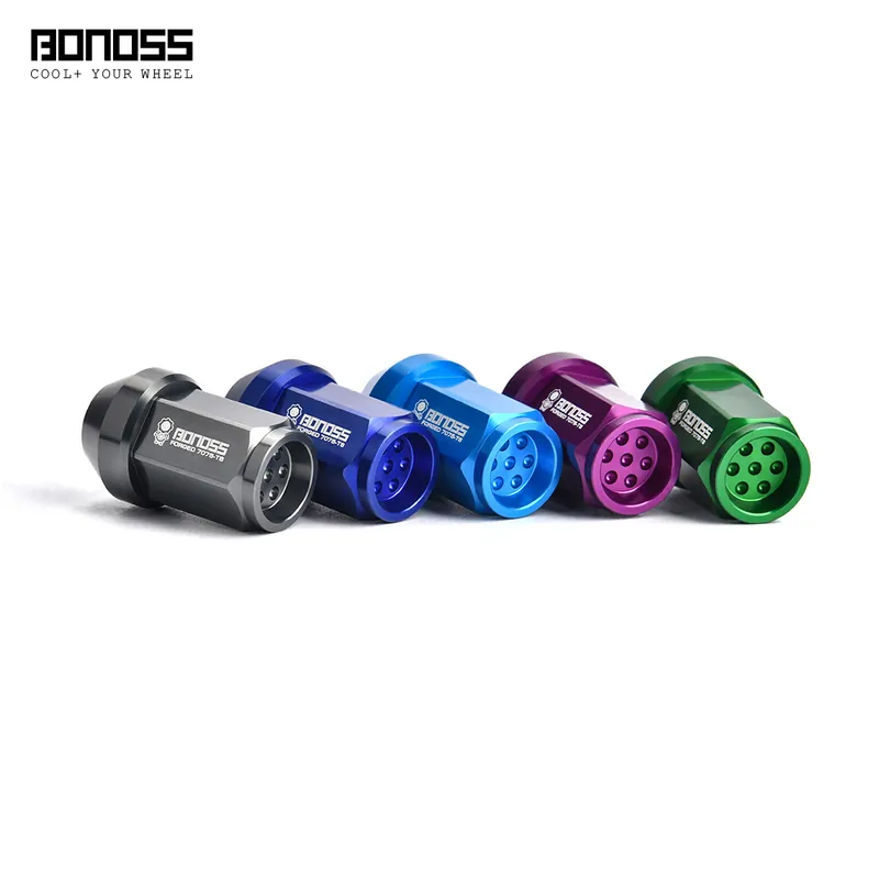 BONOSS Honeycomb Style Aluminum Wheel Lug Nuts Forged 7075-T6 for Cadillac ATS/ CTS/ Escalade/ CT5/ CT6/ XTS and More Authentic