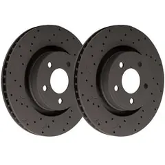 Last Chance Hawk Talon Drilled and Slotted Rotors - Pair - Front